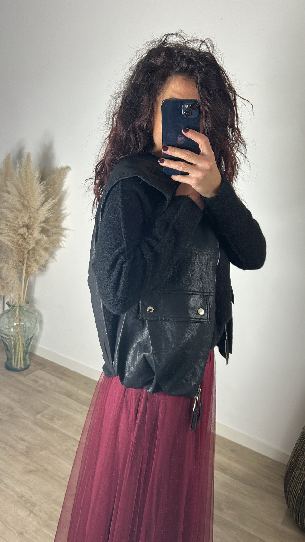 Perfecto sans manches noir