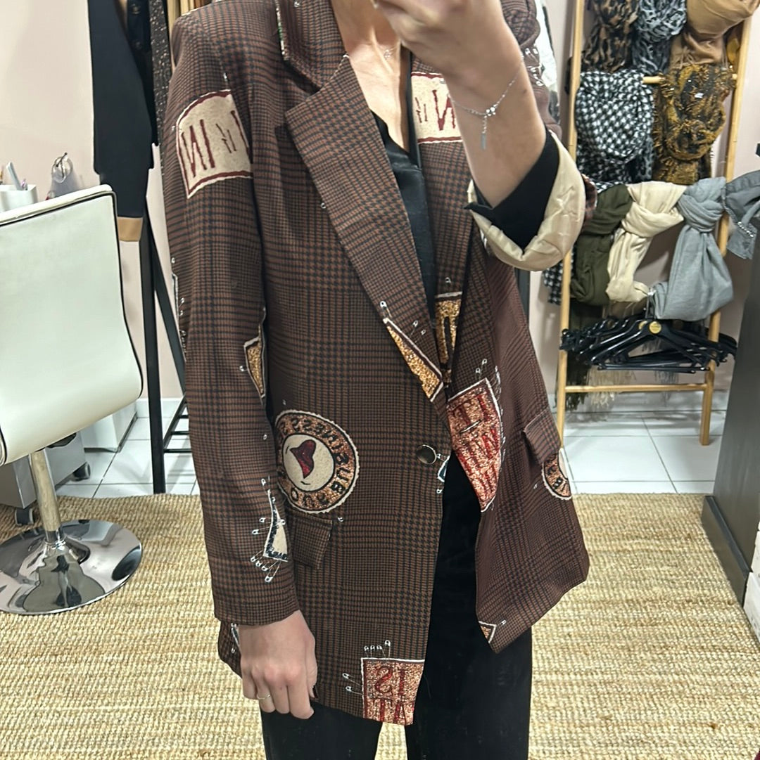Blazer à motifs
