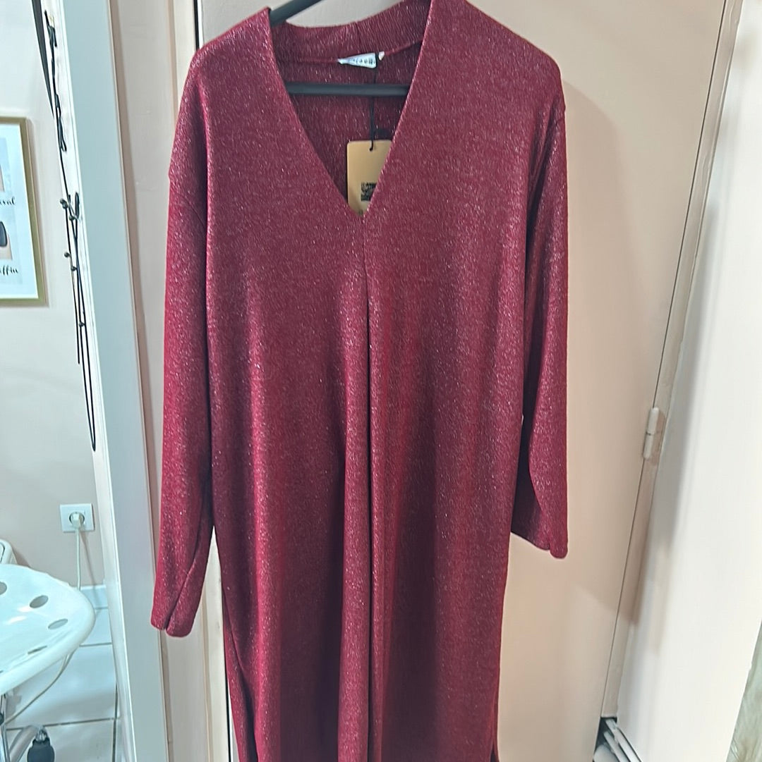 Robe rouge paillettes