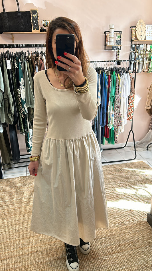 Robe jupon - beige
