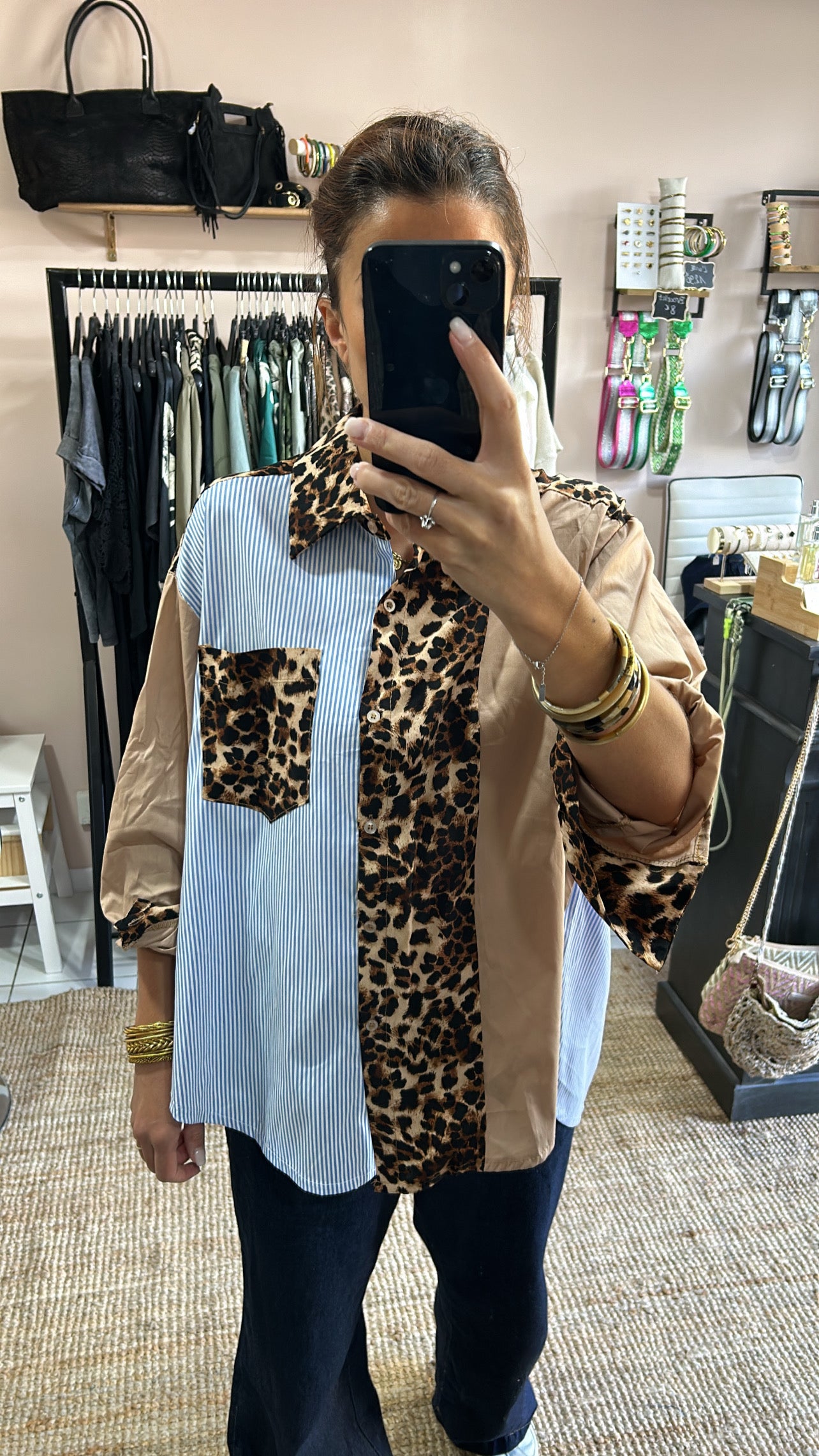 Chemise imprimé léopard