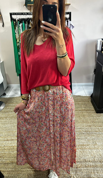 Jupe Léonie - rouge