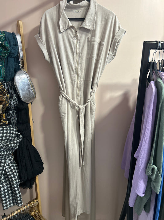 Combinaison coton beige