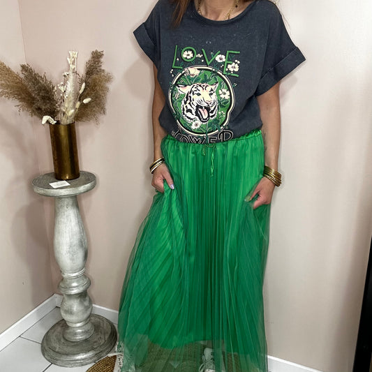 Jupe tulle FLORA - vert